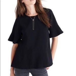 Madewell Flare Hem Top XS